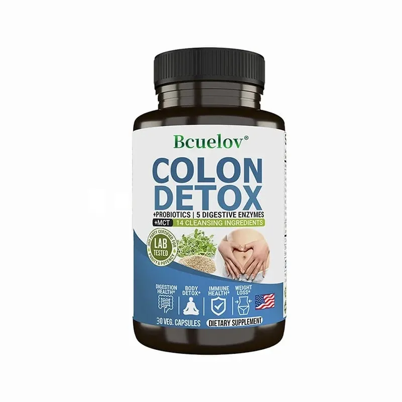 Colon Cleanser Detox Supplement - Bowel Cleansing & Probiotics - Natural Digestion Constipation & Bowel Relief Bowel Health — image 8