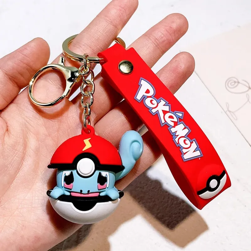40 Style Wholesale Anime Pokémon Pikachu Eveen Keychain Cartoon Cute Charizard Keyring Student Backpack Car Key Chain Toys Gifts — image 26