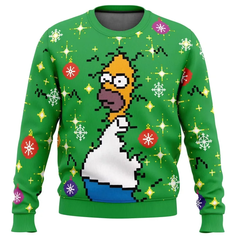 outono e inverno de volta ao futuro suéteres feios de Natal, camisas de anime de desenho animado para homens e mulheres, roupas