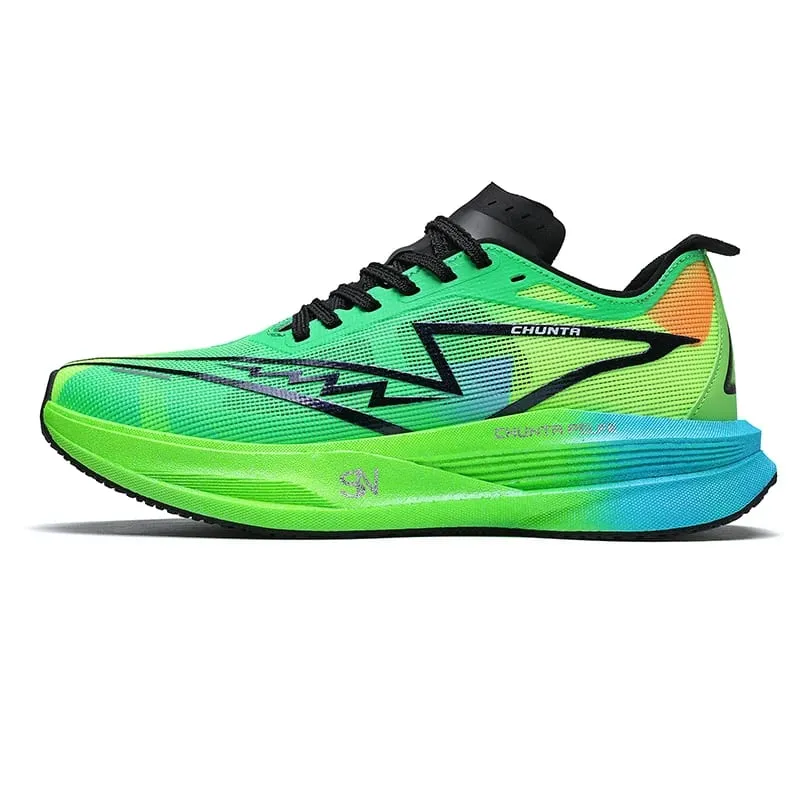 Men Running Shoes Carbon Board Speciality Marathon Sports Breathable Lightweight Women's Comfortable Nonskid Chunta Sneakers — image 6