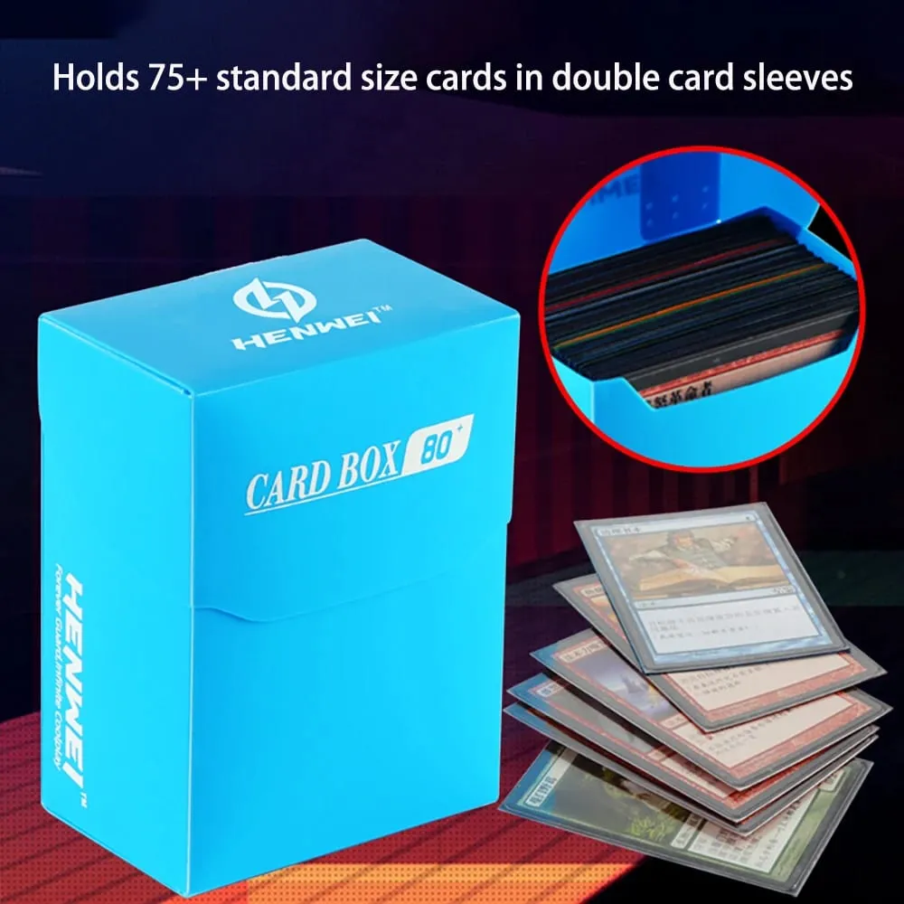 80+Card Deck Box PP Material Portable Many Color TCG Cards Case for MTG/YGO/TCG Gathering PP Storage — image 3