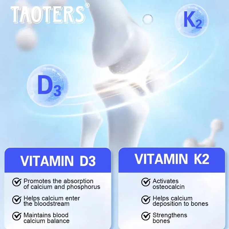 3000 mg 비타민 D3+K2 건강 보조제 - 뼈의 정밀성과 전반적인 건강을 위한 칼슘 보조제 — image 6