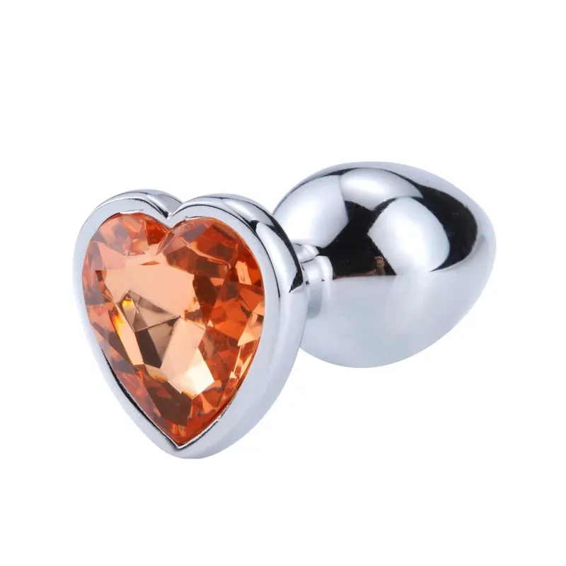 3 Sizes Metal Anal Plug Heart Base Butt Plug for Adults Women Men Couples Stainless Steel S/M/L Diamond Masturbator Sex Toys 18+ — image 8