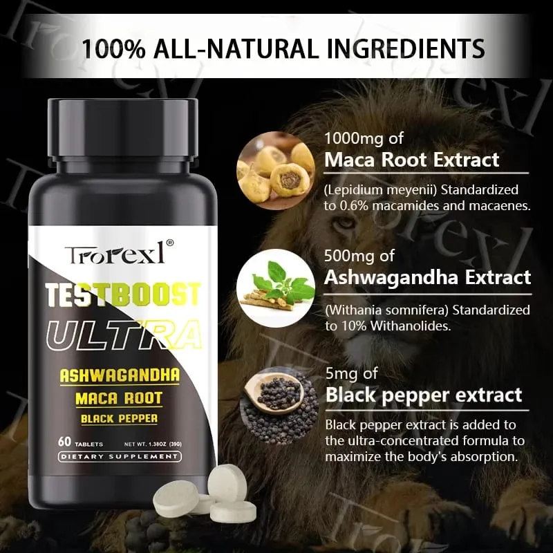 Ashwagandha Maca Supplements for Health Strengthen Your Bond Restore Power