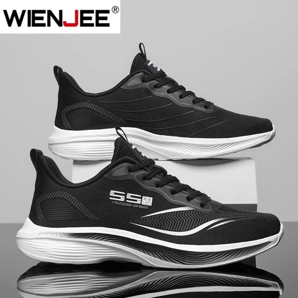 Men Running Walking Knit Shoe Casual Sneakers Breathable Sports Running Athletic Gym Lightweight Outdoor Women Shoes Size39-47 — image 3
