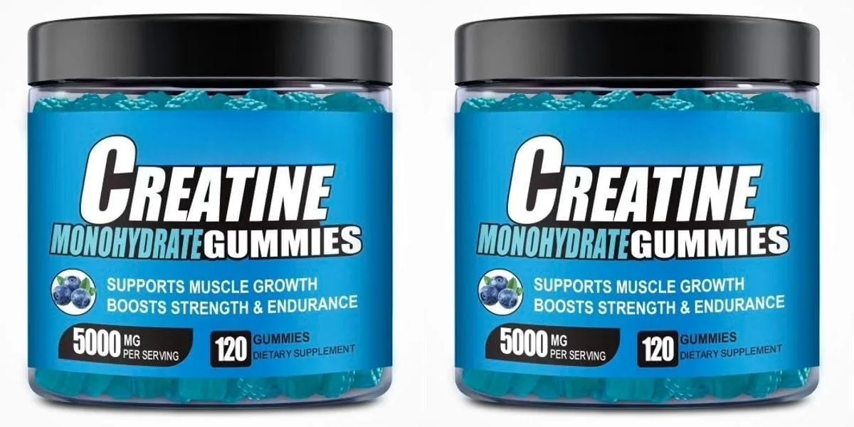 Creatine Monohydrate Infused Gummies with Vitamin B12 Muscle Growth Strength Pre-Workout Fitness Healthcare Supplement 120pcs — image 8