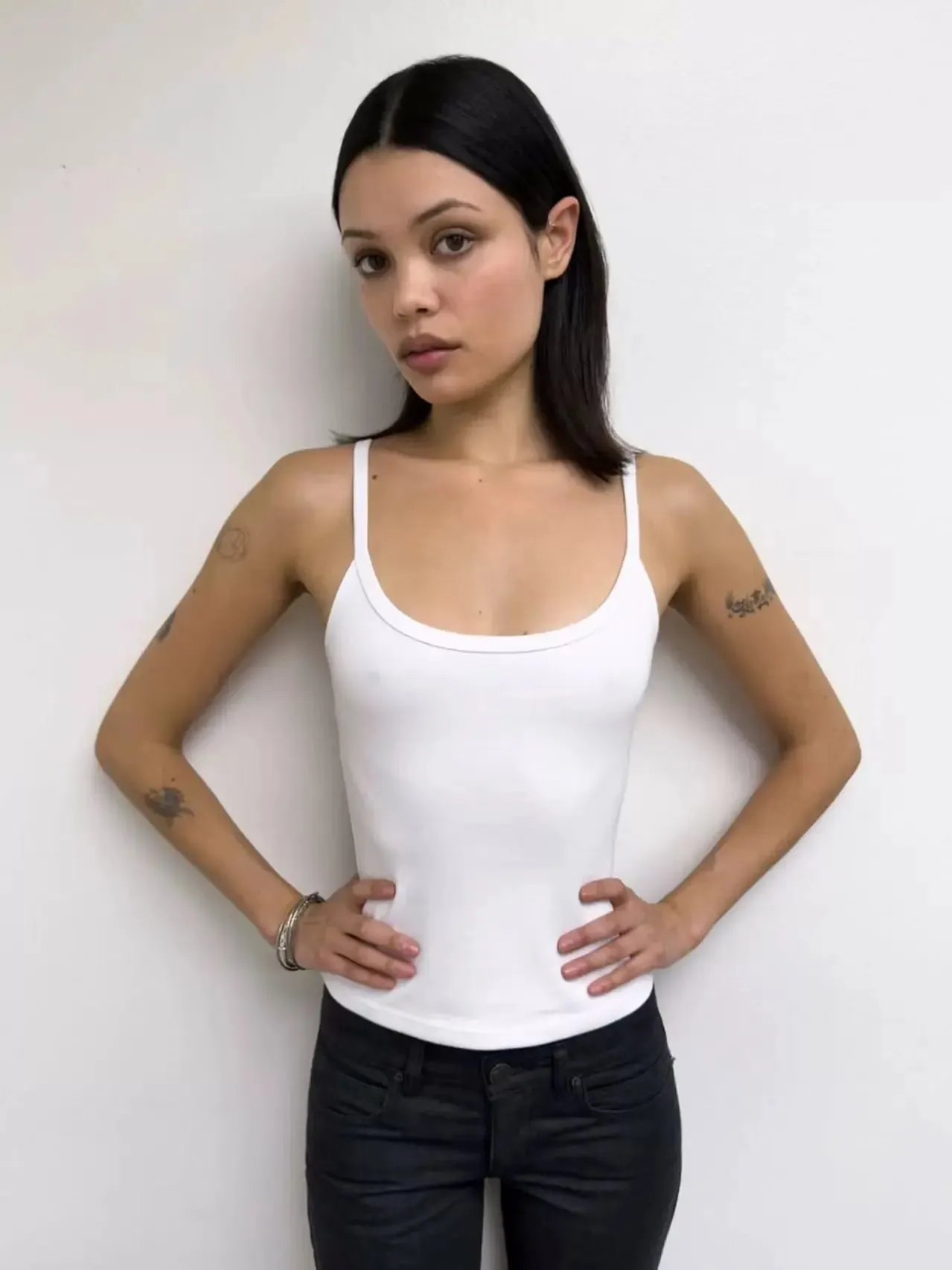 Tank American Style Crew Neck Slim Fit Stretch Basic Crop Top Sweet & Cool Sexy Camisole Vest — image 7