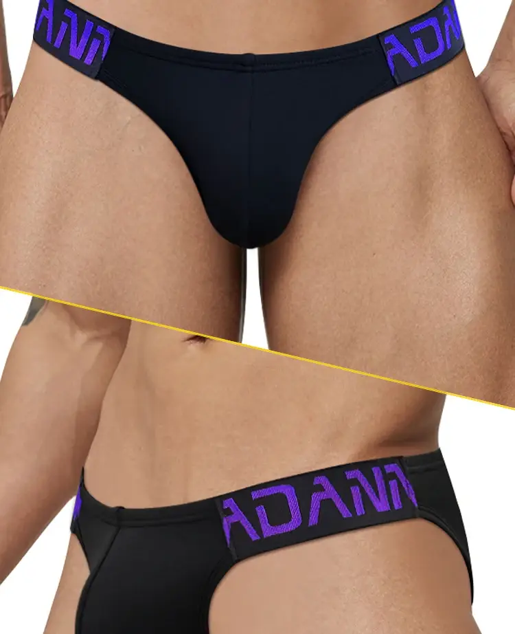 1PCS Men's ADANNU Modal Triangle Briefs Letter Waistband Soft Breathable Underwear — image 12