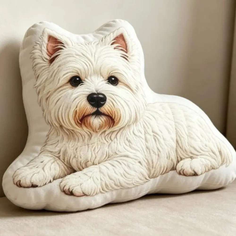 Dog Shaped Pillow Animal Throw Pillow Decorative Animal Pillow Soft Fabric Shiba Dog Cushion PP Cotton Filling — image 12
