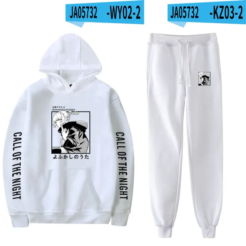 Harajuku Comfortable Call of the Night Print Sweatshirt Sweatpants Suit Hoodies+ Trousers Suit Boys/Girls 2 Piece Set Clothes — image 16