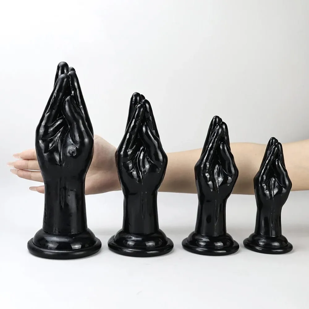 4 Sizes Huge Hands Finger Anal Plug Clear Arm Anus Prostate Massage Big Butt Plug G Spot Masturbation Gay Sex Toys For Women Men — image 5