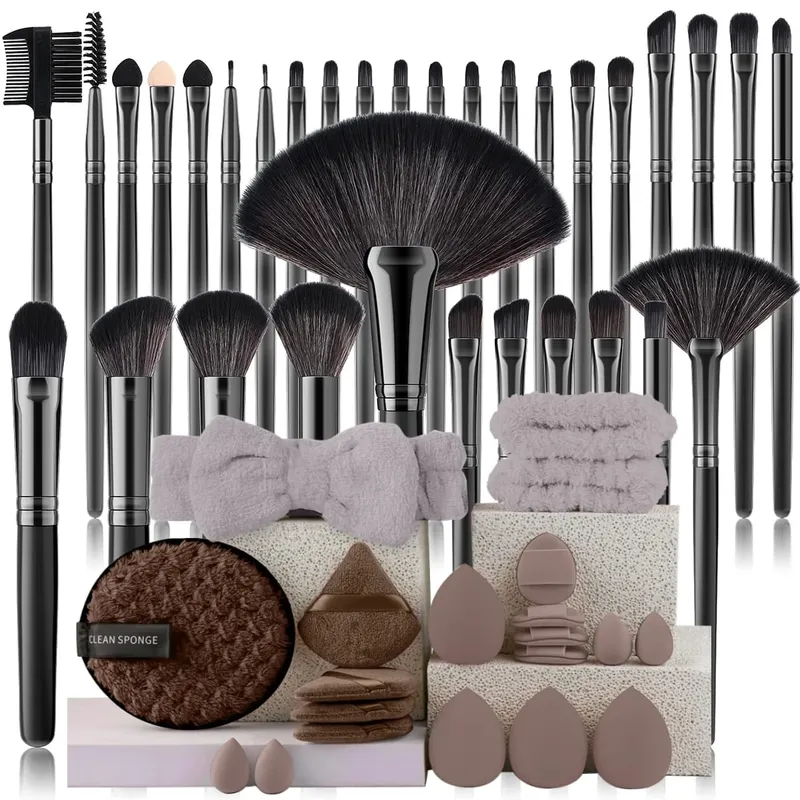 32Pc Makeup Brush Set Cosmetic Tools for Powder Eye Shadow Foundation Blush Blending Beauty Makeup Brush Kit for Makeup Starters — image 12