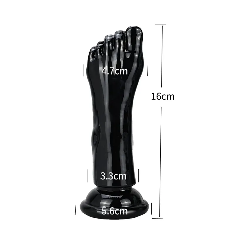 Big Feet Style Anal Plug Big Clear TPE ButtPlug Deep Masturbator Dildo Dilator Stimulator Anal Plug Adult Sex Toys For Women 18+ — image 11