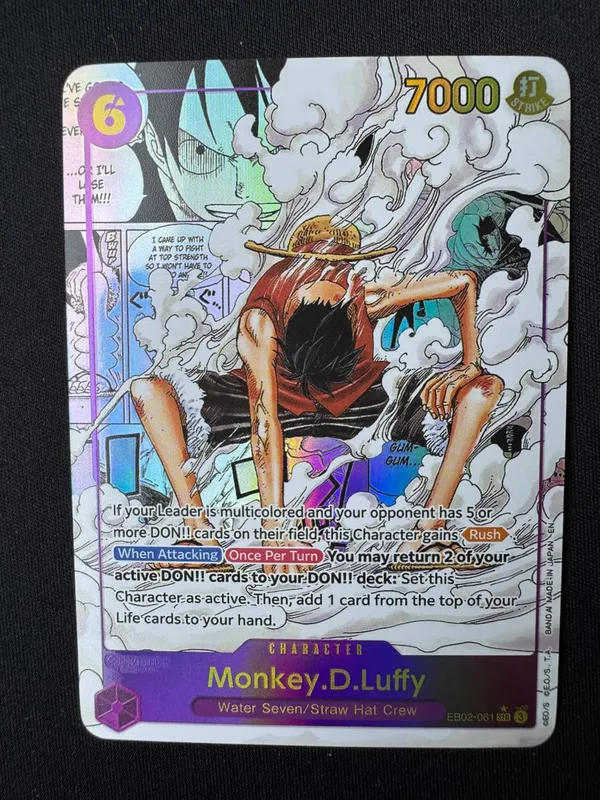 ONE PIECE Roronoa Zoro Monkey D. Luffy DIY Homemade Collection Card English Japanese Version Toys Christmas Birthday Gift — image 41