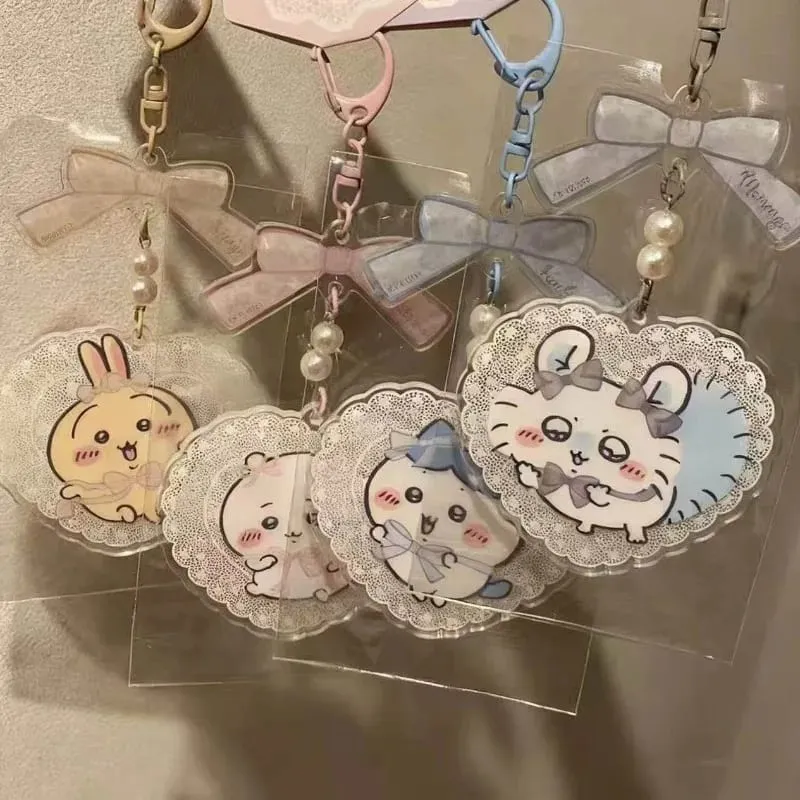 Jiikawa surrounding Harajuku limited acrylic keychain pendant Hachi Usaki cartoon backpack pendant — image 3