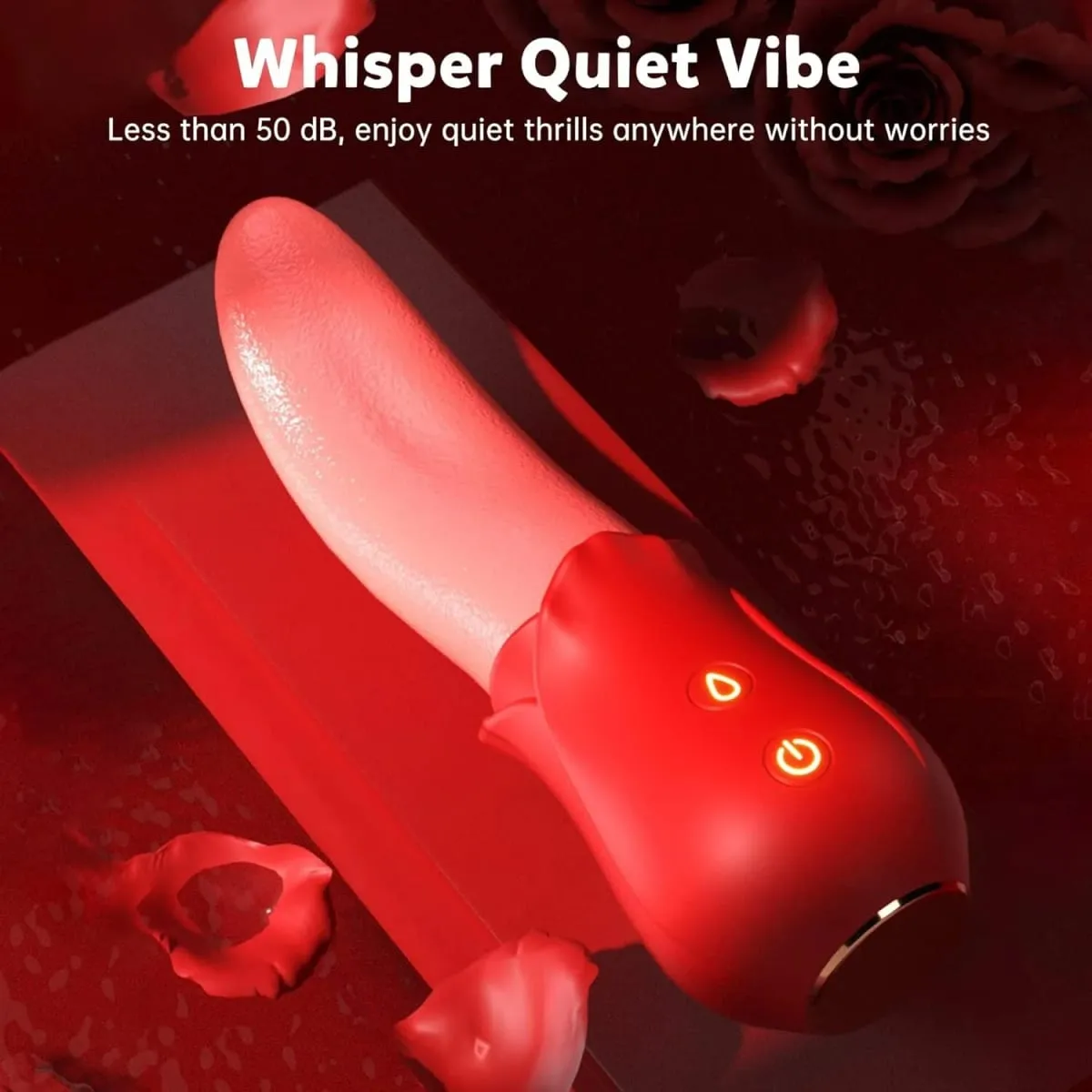 Clitoral Vibrator Adult Sex Toys for Women Rose Sex Toy Realistic Tongue Vibrators Toys for Licking Clitoris Nipple Massager