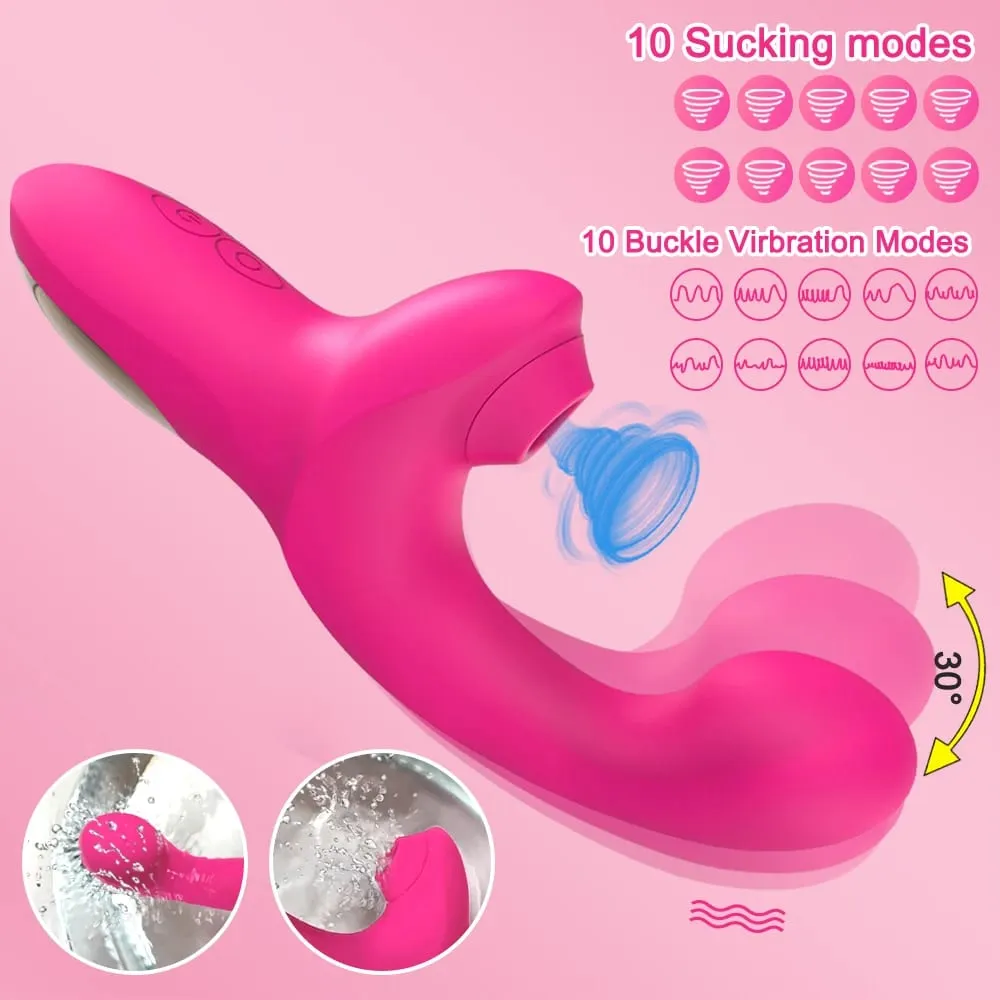 Sucking Vibrator Sex Toys for Women Vibrating Finger Massager with Suction Vibration Clitoral G Spot Stimulation Adult Products — image 2