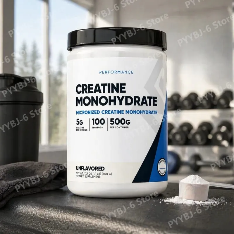 Micronized Creatine Monohydrate 500g Unflavored100 Servings Boosts Muscle Strength & Endurance Dietary Supplement for Adults — image 2