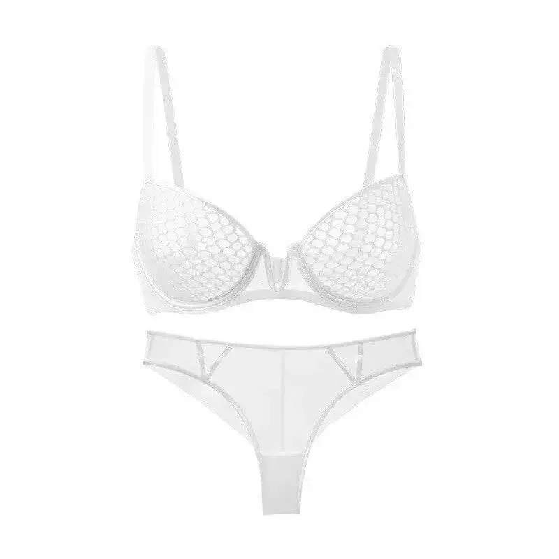 Full Bust Ladies Ultra-Thin Minimizer Bra Set Summer Soft Underwire Side Support Anti-Sagging Comfort Lingerie — image 4