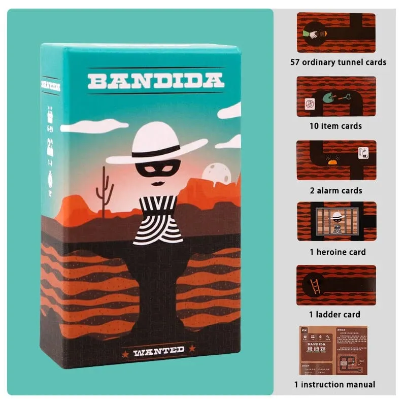 2026 Hot Bandido Bandida Board Game 1-4 Players Strategy Puzzle Card Game For Kids & Adults Party Family Fun Strategy Game — image 8
