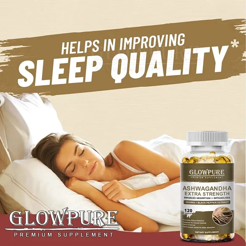 Ashwagandha Root Extract Capsules for Stress Mood Sleep Energy and Focus Premium Formula Supplement — image 2