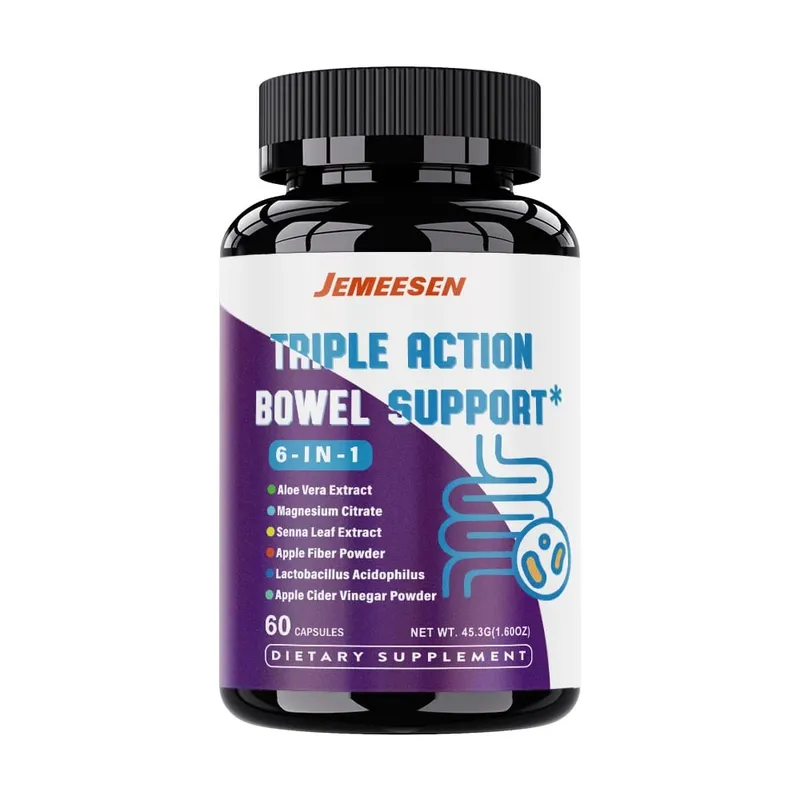Intestinal Supplements with Psylium Husk Powder Apple Cider Vinegar Promotes Intestinal Health Metabolism Digestive Health