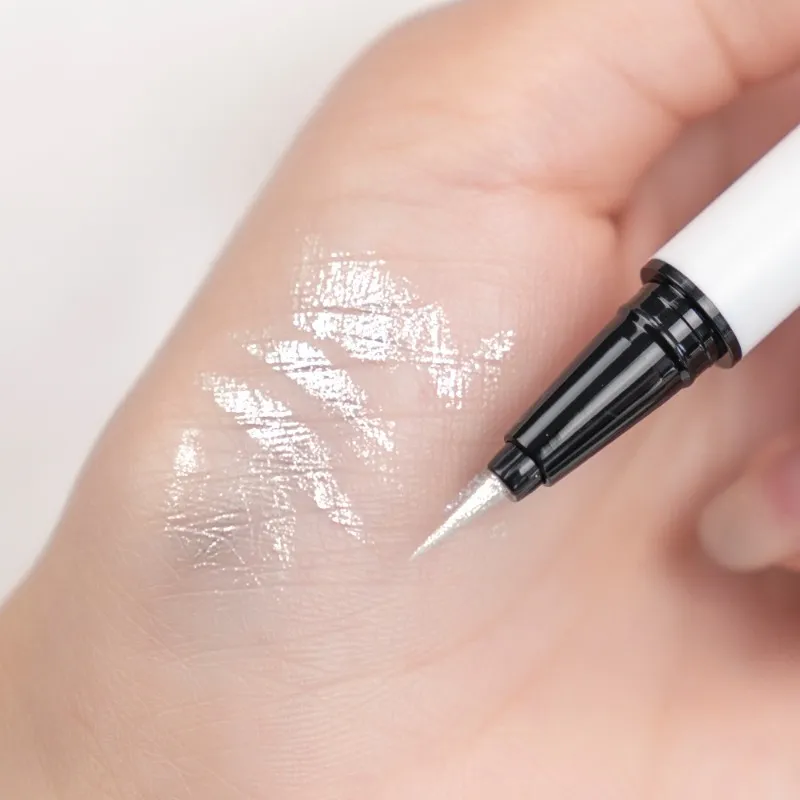 Pearlescent White Liquid Eyeliner Pen Long Lasting Non-dizzy Shiny Eye Liner Pen Fast-drying Lying Silkworm Brighten Eyes Makeup