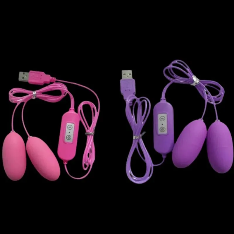 Dual Motor Bullet Vibrator Vibrating Egg USB Rechargeable Clitoral Stimulator Massager Multi Speed Pleasure Sex Toy — image 2