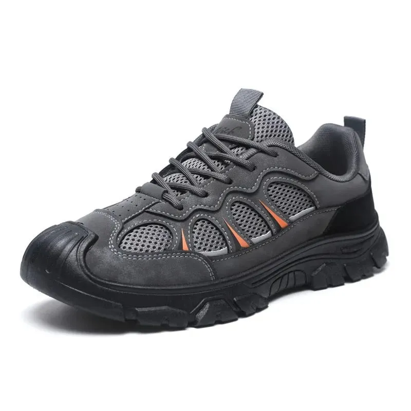 2026 men's casual sports shoes thick soled mesh breathable hiking shoes outdoor running shoes — image 5