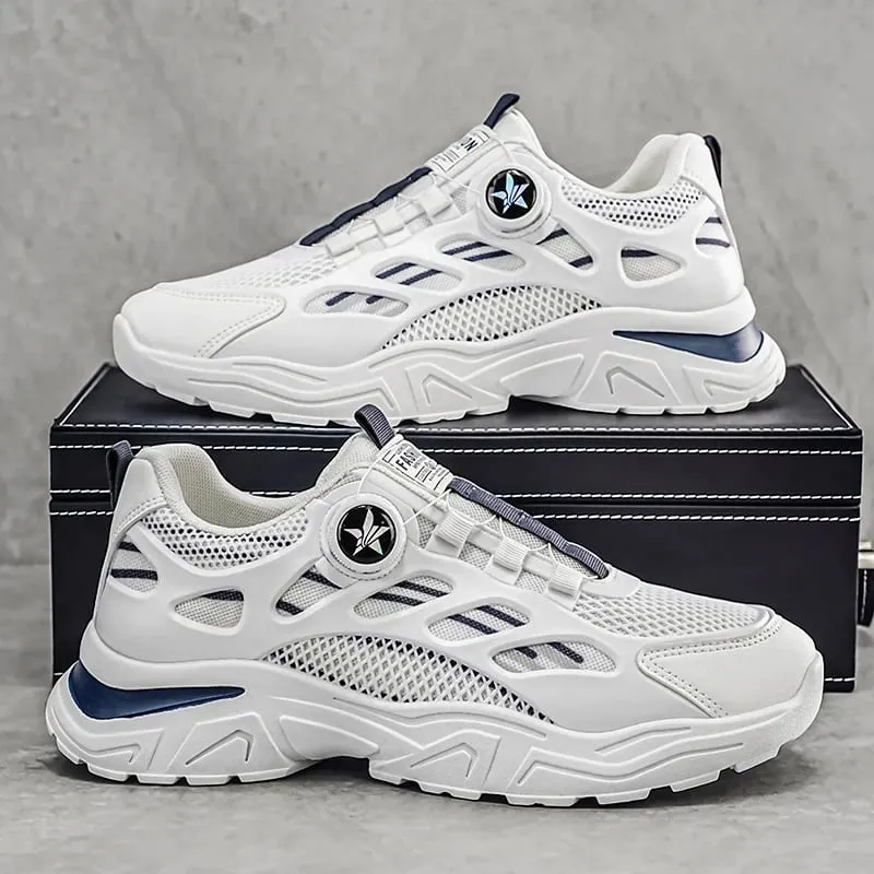 Men's Summer Breathable Sneakers Versatile Dad Shoes Casual Footwear New Student 2026 Rotate the Button — image 3