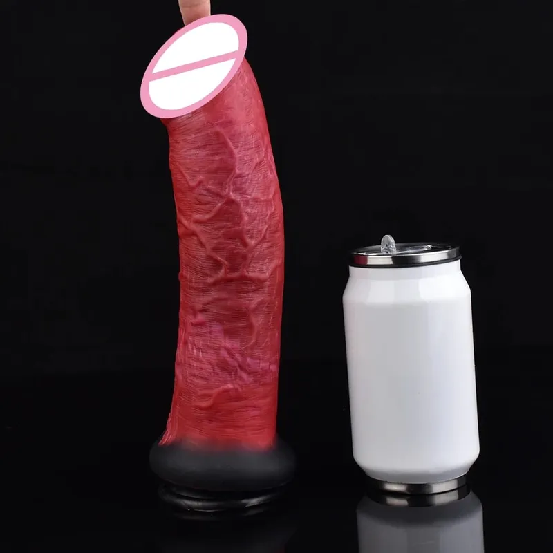 11.2 "ซิลิโคนยักษ์สมจริงDildoขนาดใหญ่Penis Anal Dildoขนาดใหญ่เส้นรอบวงหญิงMasturbatorดูดผิวสีผลิตภัณฑ์ — image 4