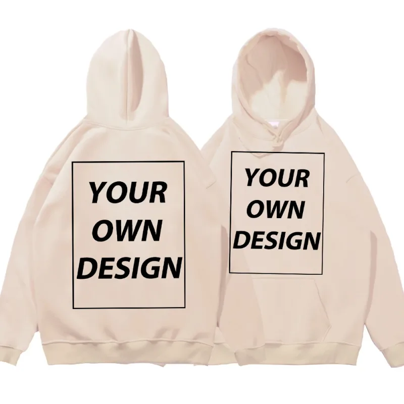 Personalized Customize Autumn Casual Sport Hoodie Men Fleece Team Basic Sweatshirts Street Office Top Daily Comfortable Workwear — image 2
