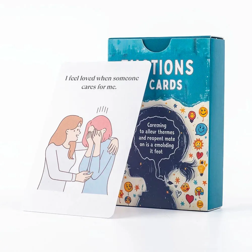110 Emotions Cards Emotional Recognition & Expression Tool Fun Feelings Learning Game for Kids & Adults Board Playing Game Cards — image 1