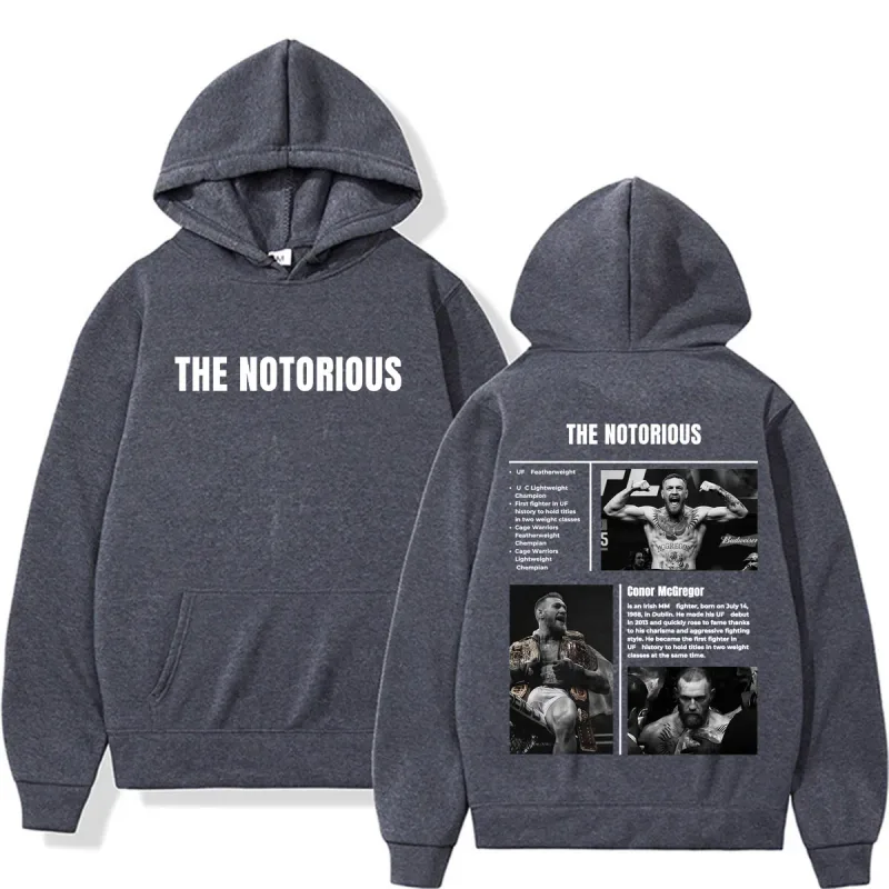 Limited The Notorious Conor McGregor Sweatshirts Men Women Violence Aesthetic Gothic Hoodies Autumn/Winter Long Sleeve Pullovers — image 4