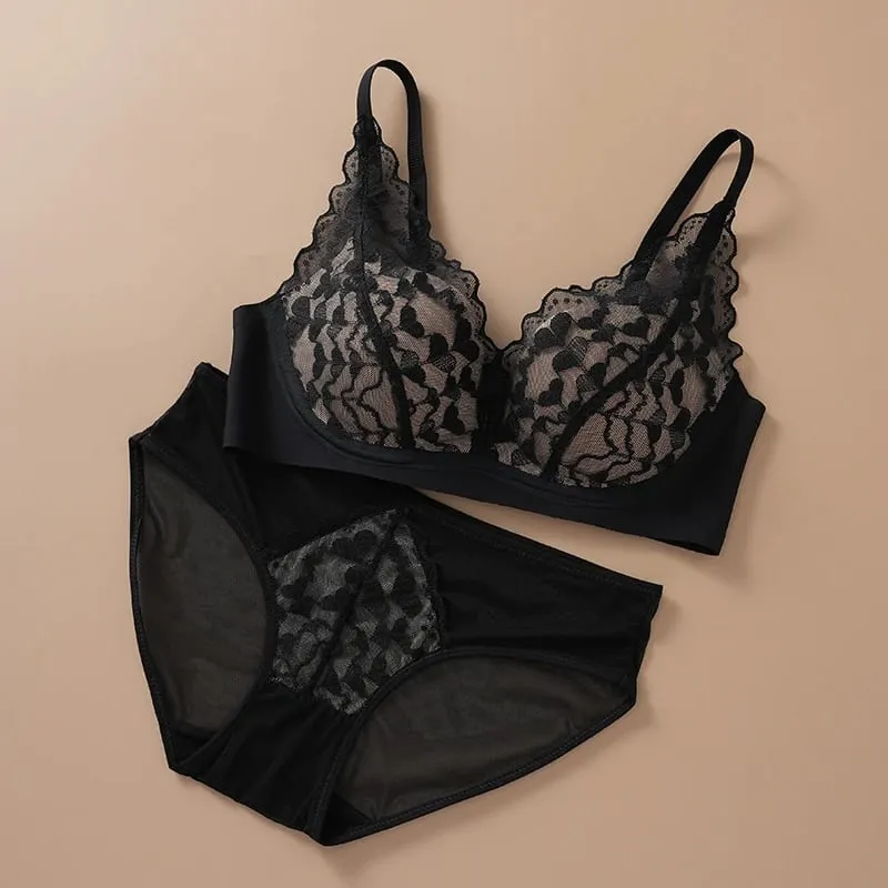 Japanese Sexy Spitze Büstenhalter ohne Bügel Push Up für kleine Brust Seitlich glättend Anti-Sagging Neu Bestseller MOYISU B — image 4