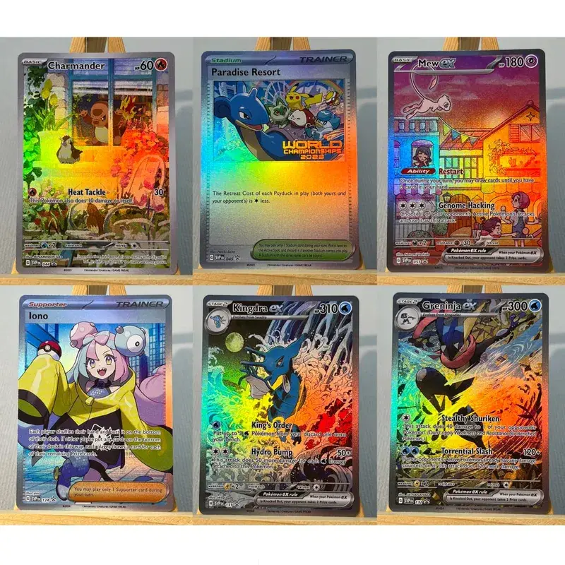 PRE PTCG5-001 Tcg proxy PKM Cards Vaporeon ex Espeon ex Rare Collection Battle Toys Gifts for Hobbies home play