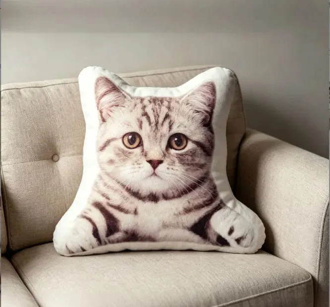 3D printed simulation dog pillow funny pet shaped pillow living room bedroom soft decoration personalized holiday gift