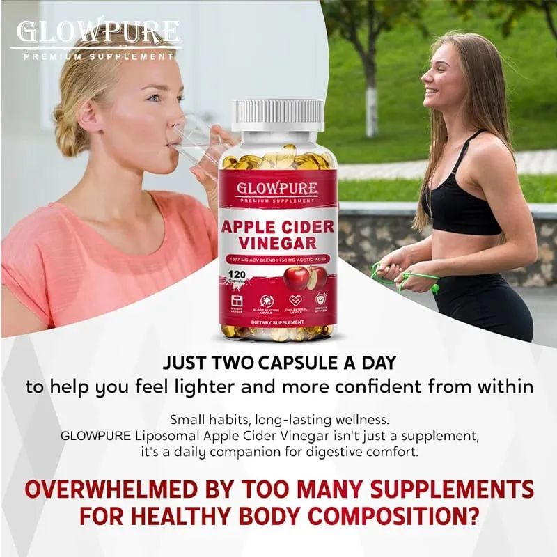 Apple Cider Vinegar Capsules for Digestion Detox & Weight Loss - Supports Fat Burn Bloating Relief & Constipation Support — image 6