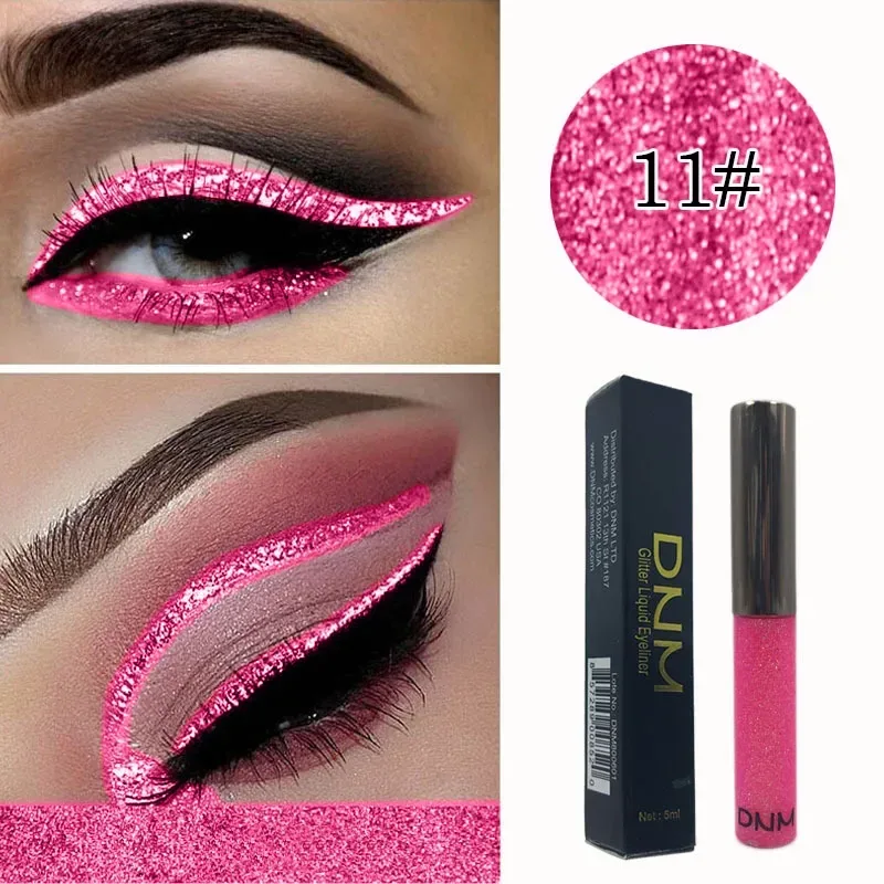 16 Colors Diamond Liquid Eyeliner Professional Silver Green Shiny Eyes Flash Long-lasting Liquid Glitter Eye Liner Beauty Makeup