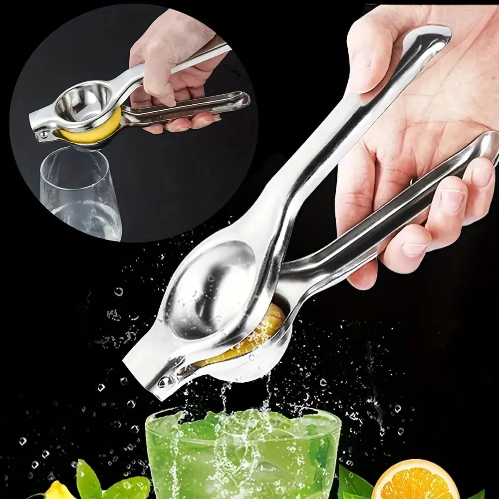 1pc Stainless Steel Lemon Juicer - Manual Efficient Juice Press Easy to Use for Home Use Fits Various Fruits Easy to Clean — image 5