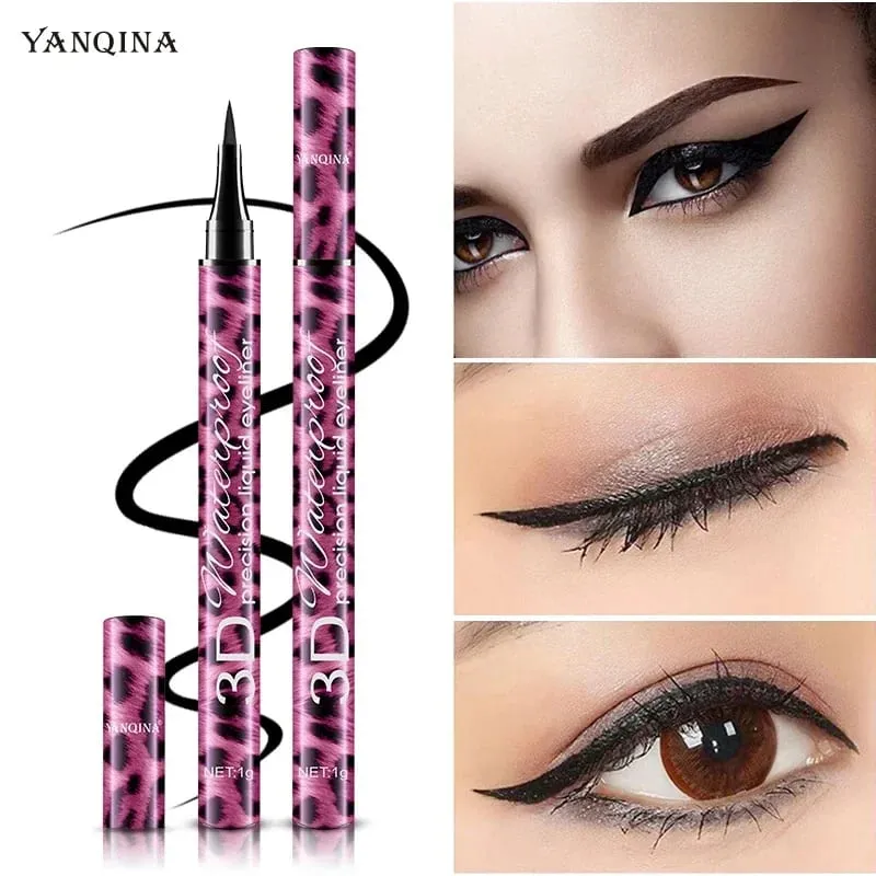 Flydende Eyeliner Blyant+4D Vandtæt Mascara Sæt Kosmetik Eye Liner Tyk Curling Mascara Øjenbryn Blyant Øjenmakeup — image 4