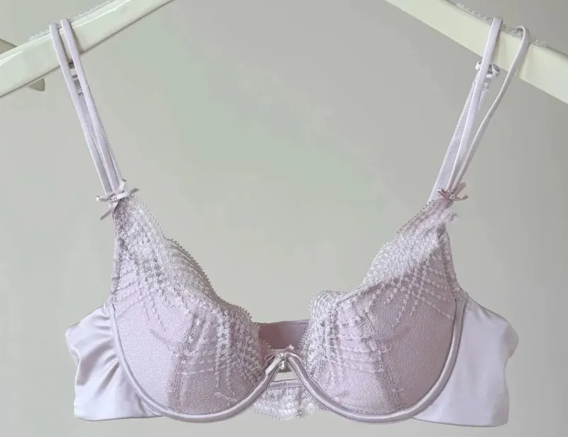 Half Cup Lingerie Set Women Thin Cup Push Up Soft Underwire Bra Panty Small Chest Gather Side Support Anti Sag Underwear 32‑38 — image 8