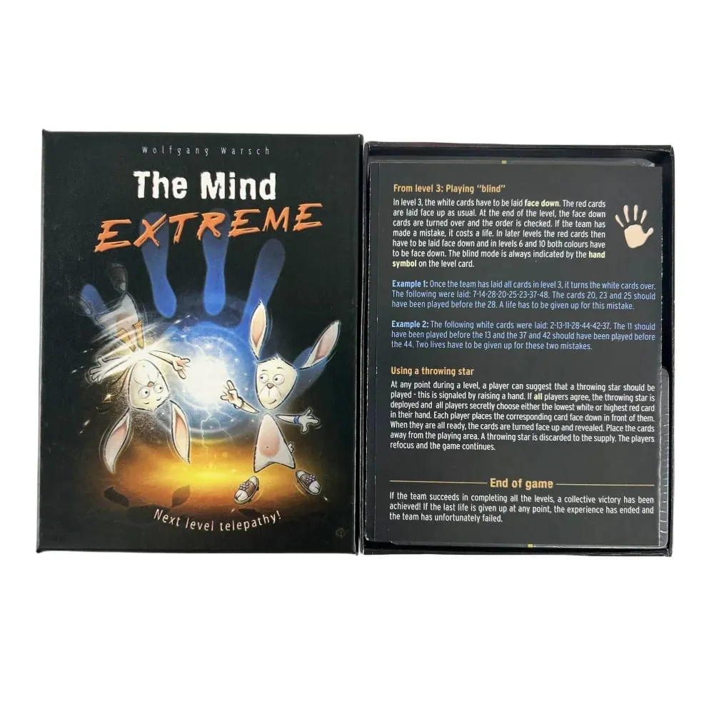 1/3/5/10 PCS The Mind Extreme Card Game Party Puzzle Board Game Team Experience Interactive Game Deck Wholesale — image 2