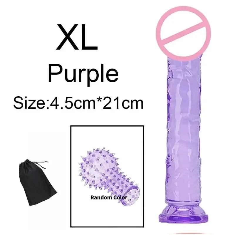 Super Cheap 6 Sizes Realistic Soft Jelly Dildo Butt Plug Anal Plugs Adult Sex Toy for Women and Men Vaginal and Anal Masturbator — image 26