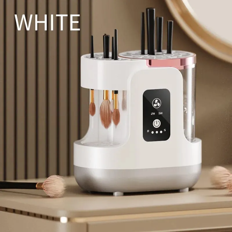 3 IN 1 Electric Makeup Brush Cleaner Machine With Makeup Brush Dryer-Holder-Portable Automatic USB Cosmetic Brushes Cleaner Tool