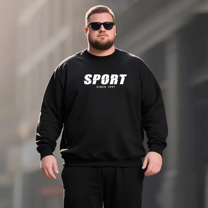 Plus Size Men's Sweatshirt 110-185KG Autumn Winter Casual Pullover High-quality Pure Cotton Sweatshirt Male Clothing 5XL 6XL 7XL — image 8