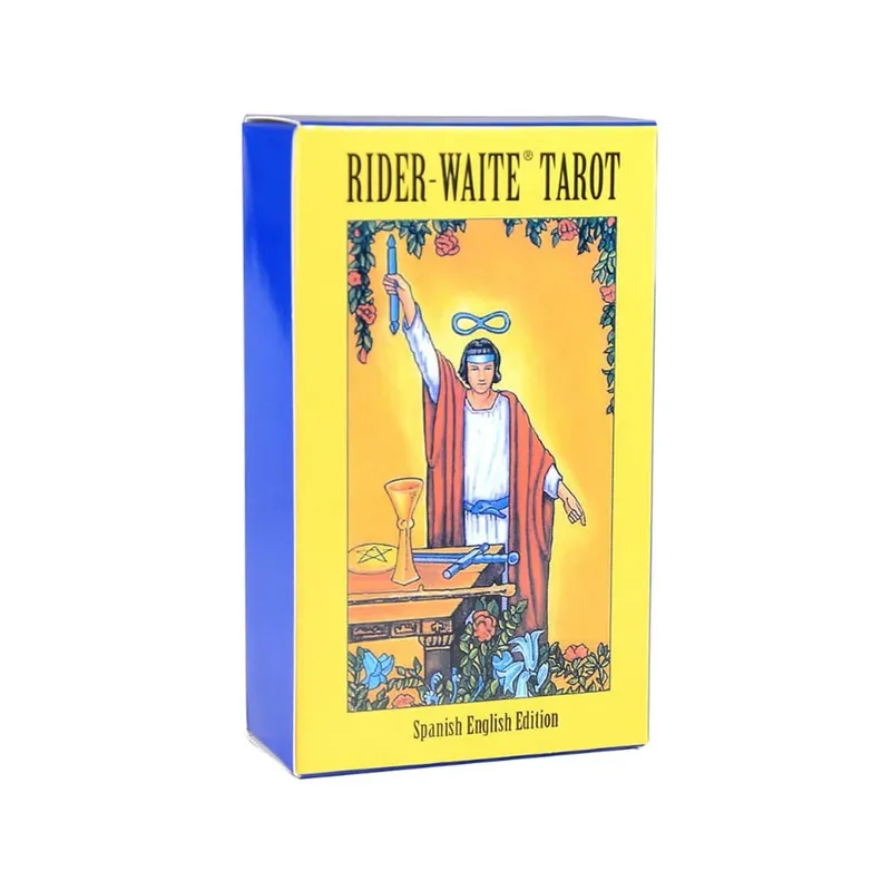 Rider Waite Tarot Card Divination Personal Use Tarot Deckภาษาอังกฤษเต็มรูปแบบภาษาสเปนOracles DeckสำหรับGirl Boardเล่นเกม — image 9