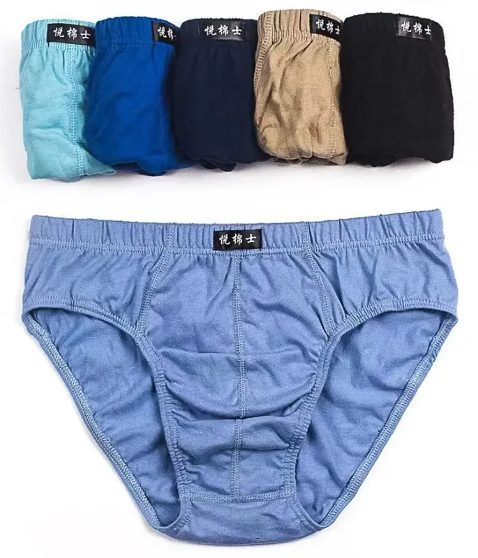 5Pcs/Lot Cotton Underpants For Men Briefs Male Underwear Knickers Panties Pant Shorts 2025 Sexy Undies XL 2XL 3XL 4XL 5XL 6XL — image 3
