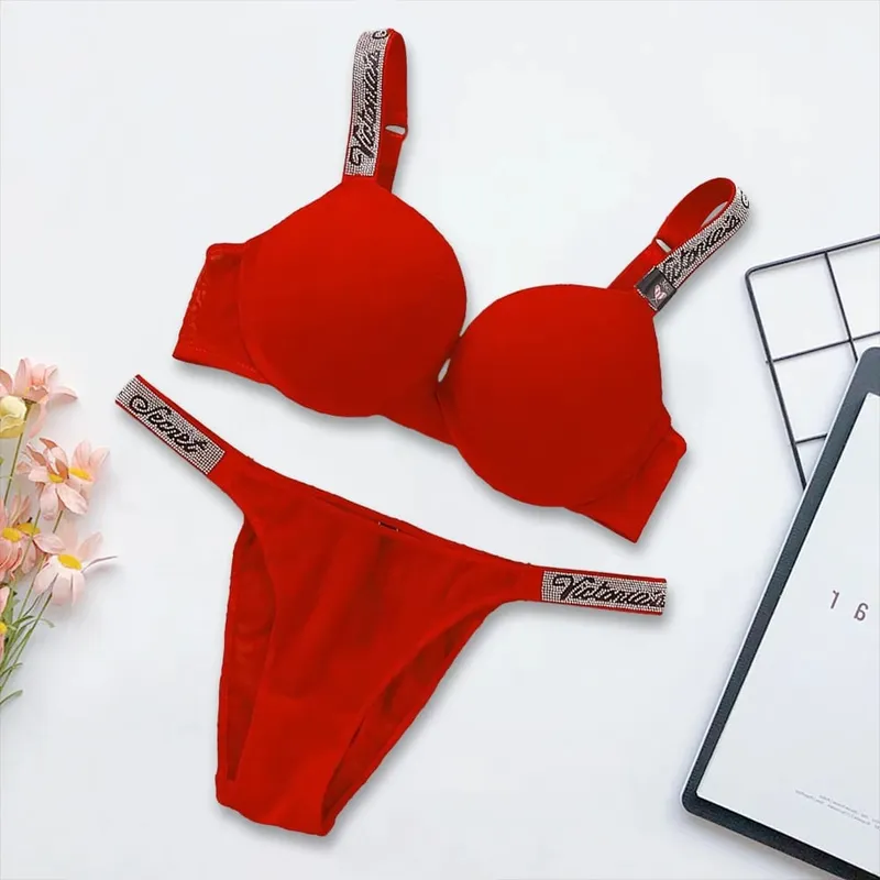 Victoria's Secret Classic Padded Adjustable push up Lingerie Underwear Set Bras and Panty Set Women's New Sexy Lingerie Sporty — image 8
