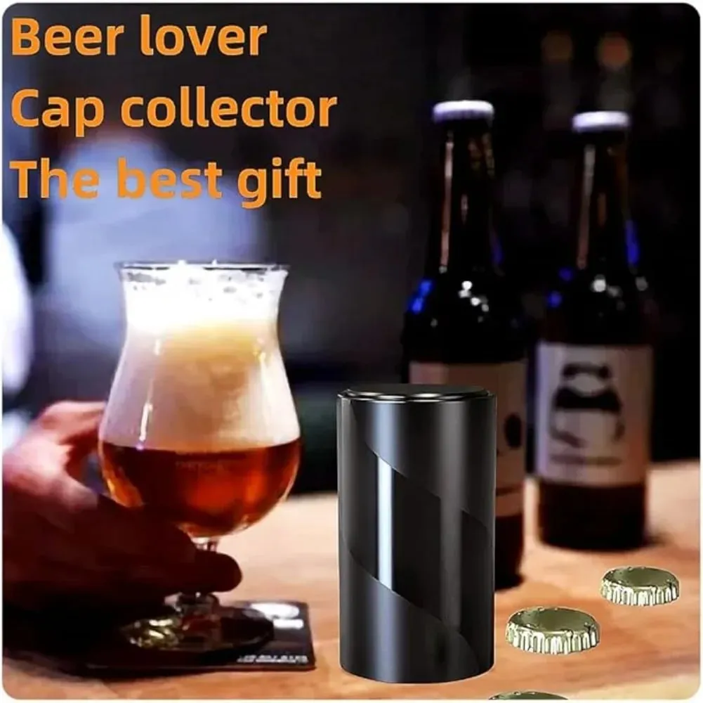 1-4Pcs Beer Bottle Opener Push Down Bottle Small Portable Opener Automatic Beer Opener for Home Party Bars Picnic Camping Hiking — image 4